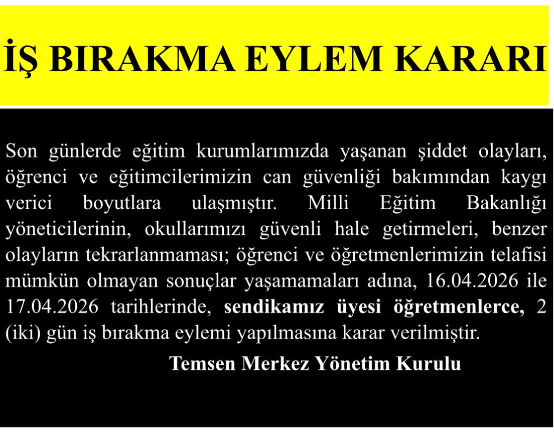 ÖĞRETMENLER İŞ BIRAKMA KARARI